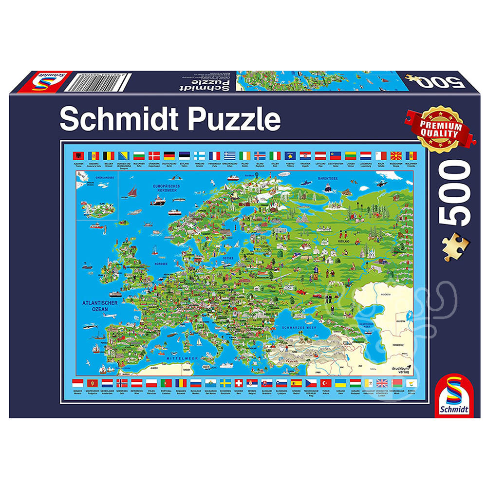 Schmidt Discover Europe Puzzle 500pcs Puzzles Canada