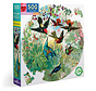 eeBoo Hummingbirds Round Puzzle 500pcs