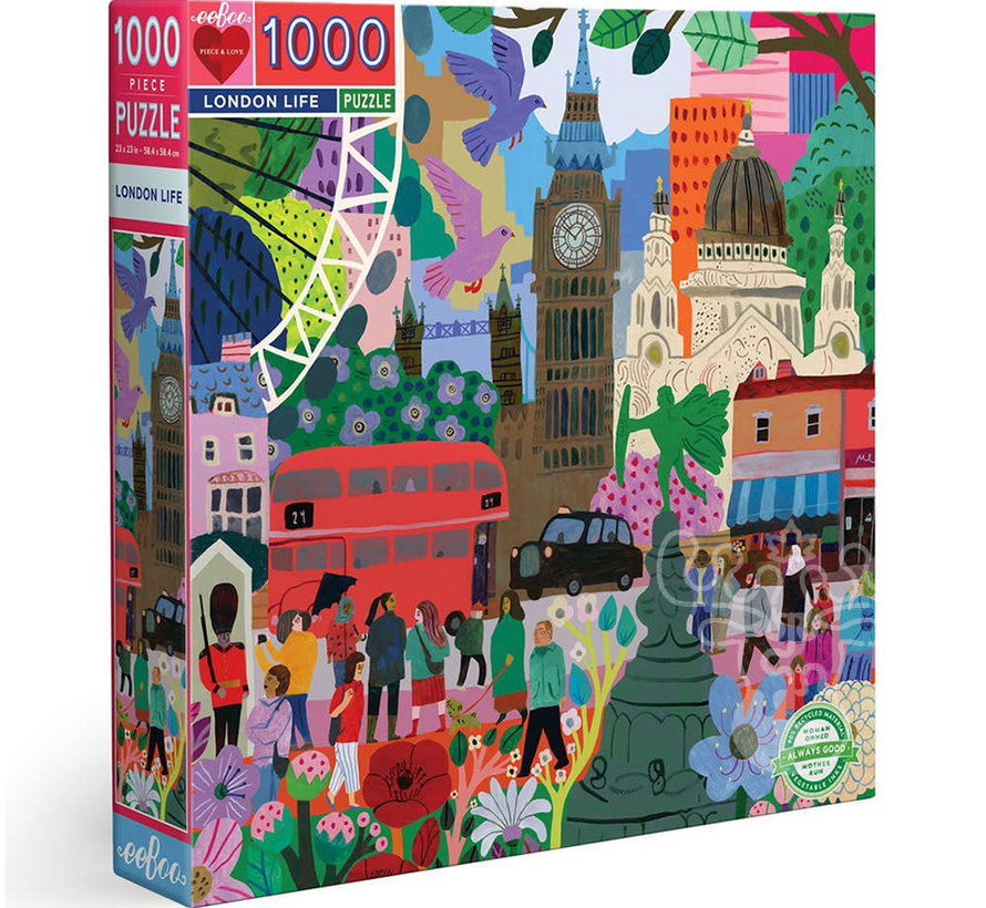 eeBoo London Life Puzzle 1000pcs