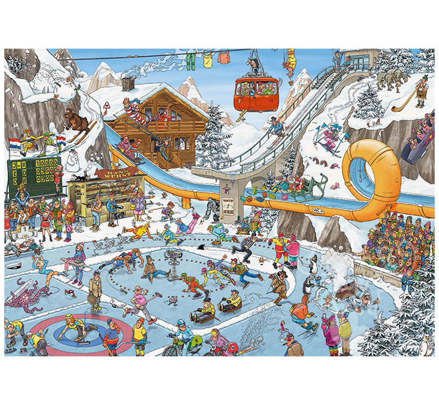 Jumbo Jan van Haasteren - The Winter Games Puzzle 1000pcs - ORIGINAL BOX SIZE