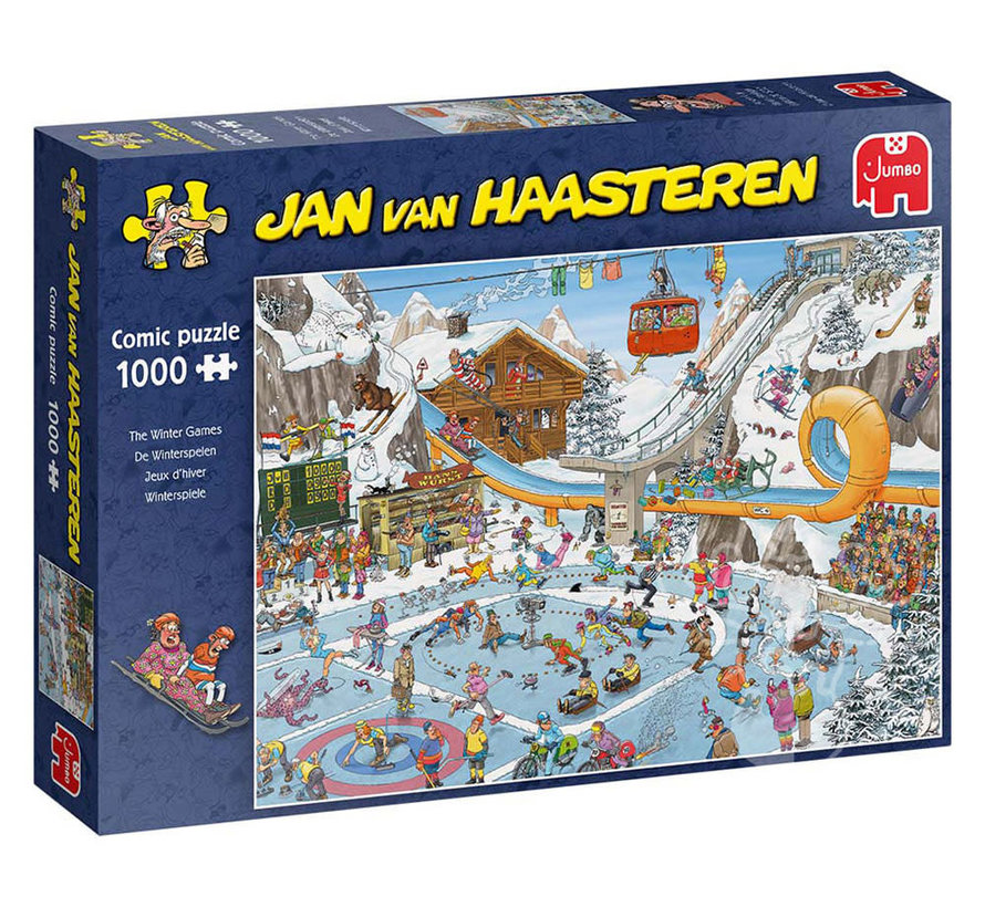 Jumbo Jan van Haasteren - The Winter Games Puzzle 1000pcs - ORIGINAL BOX SIZE