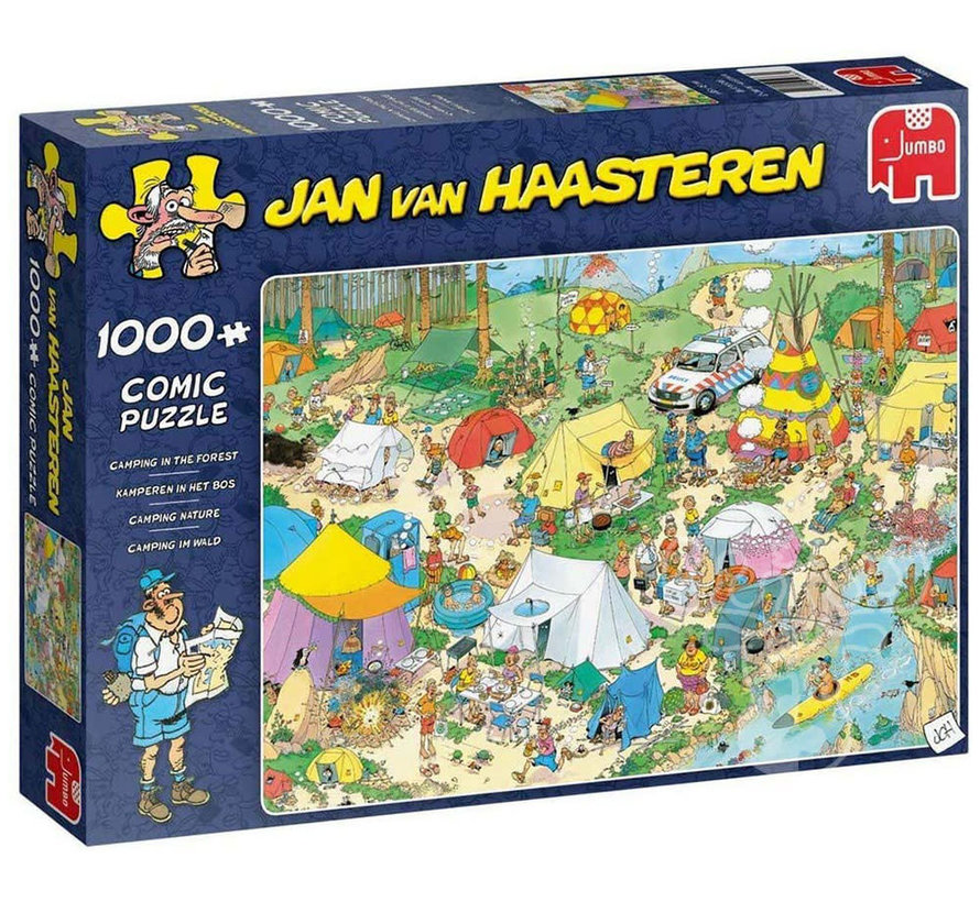 Jumbo Jan van Haasteren - Camping in the Forest Puzzle 1000pcs
