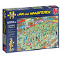 Jumbo Jan van Haasteren - WC Womens Soccer Puzzle 1000pcs - ORIGINAL BOX SIZE