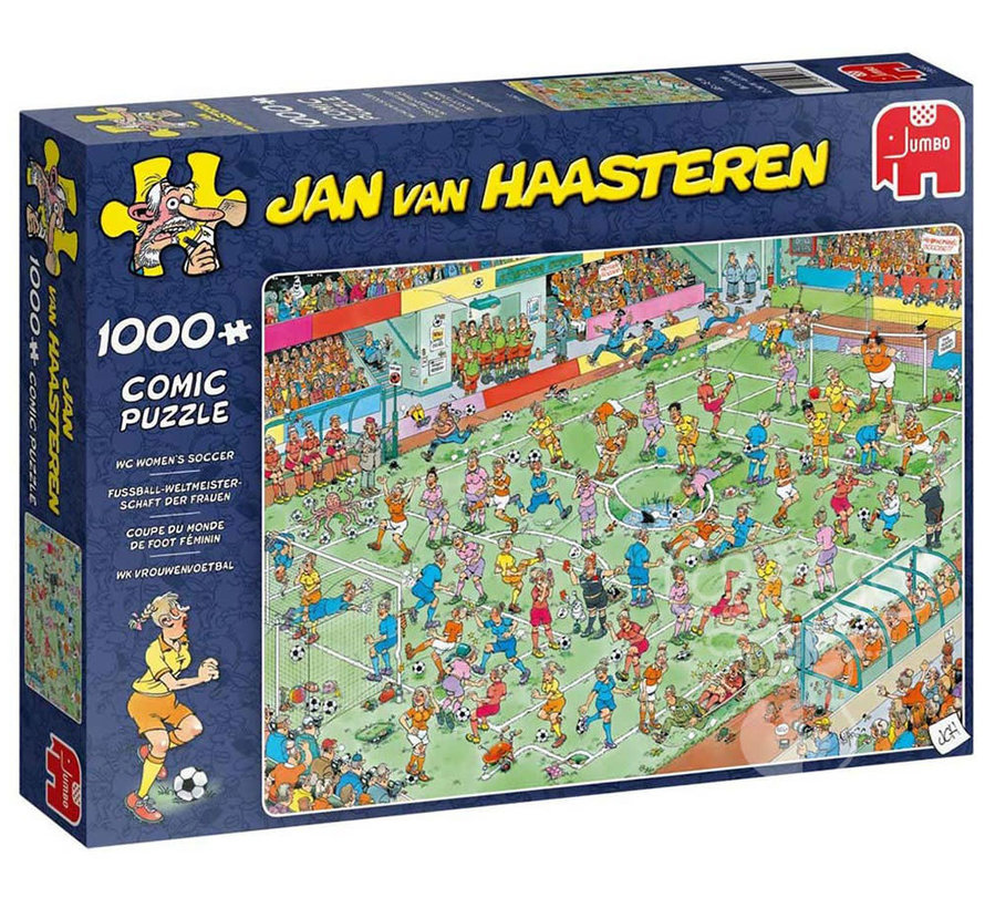 Jumbo Jan van Haasteren - WC Womens Soccer Puzzle 1000pcs - ORIGINAL BOX SIZE