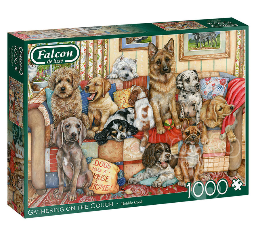 Falcon Gathering on the Couch Puzzle 1000pcs