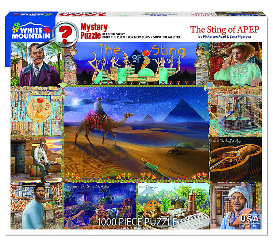 White Mountain Mystery: The Sting of the APEP Puzzle 1000pcs RETIRED