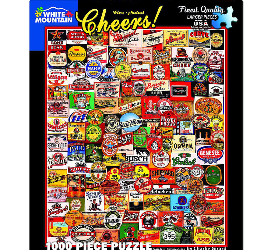 White Mountain Cheers! Puzzle 1000pcs