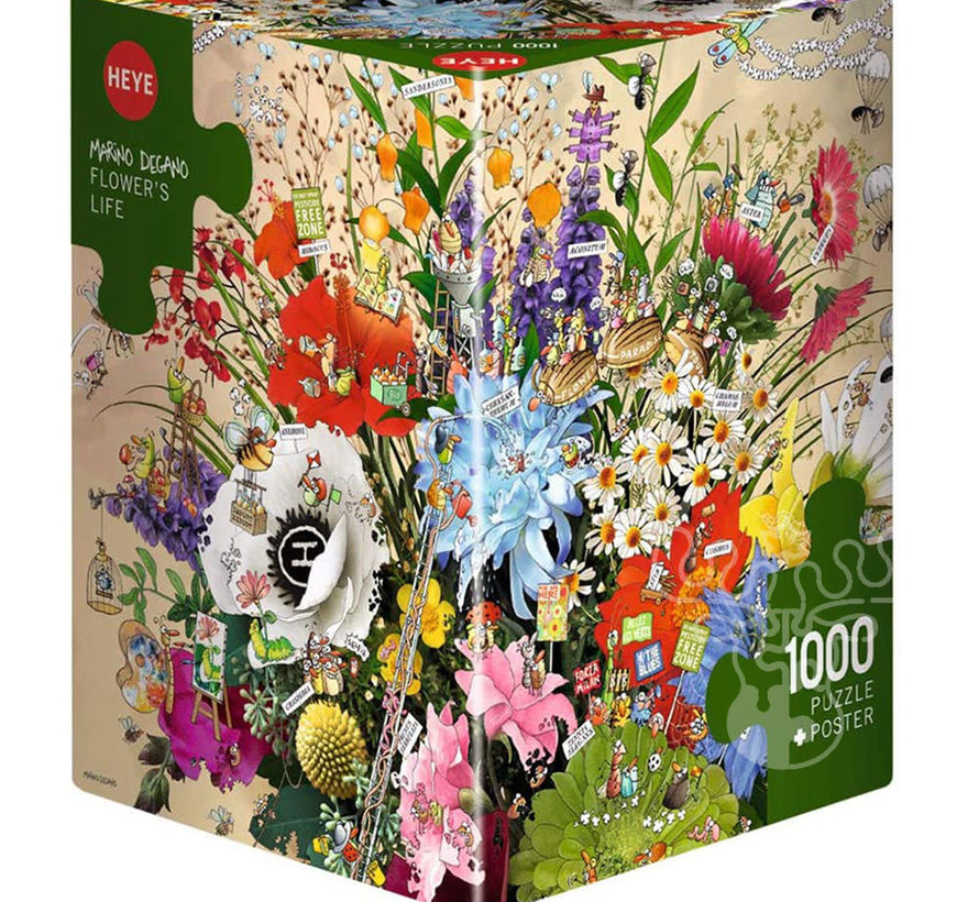 Heye Flower's Life Puzzle 1000pcs Triangle Box