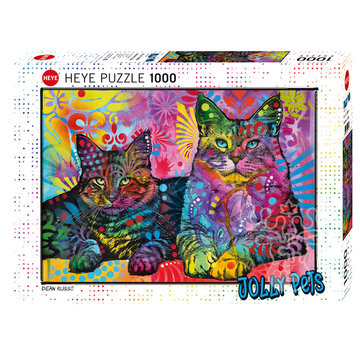 Heye Heye Jolly Pets: Devoted 2 Cats Puzzle 1000pcs