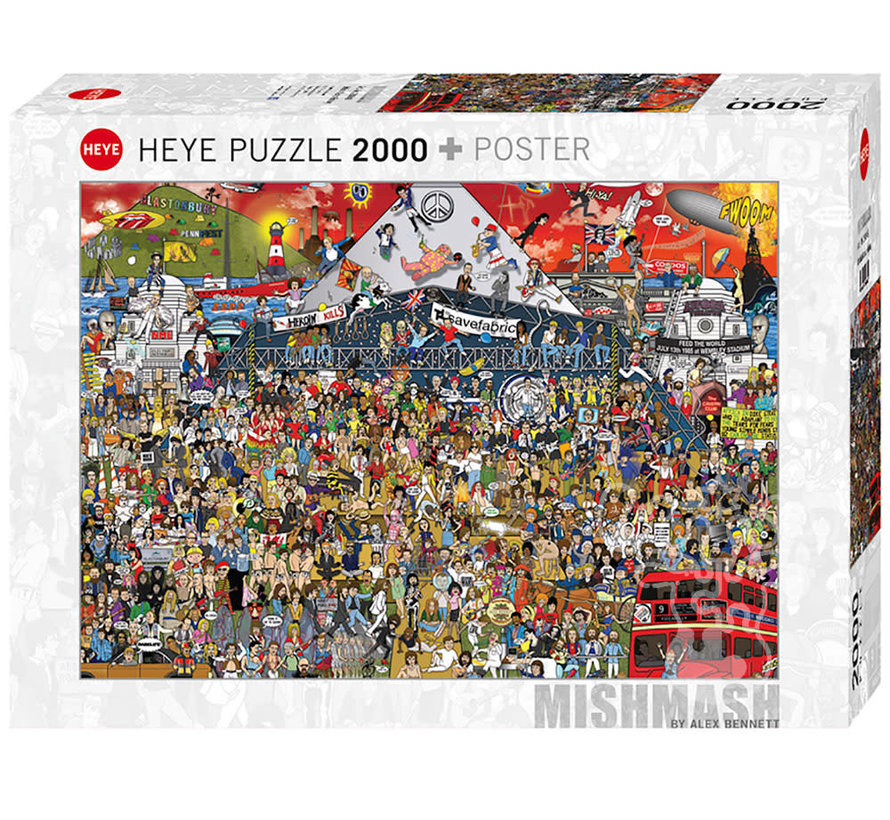 Heye Mishmash: British Music History Puzzle 2000pcs