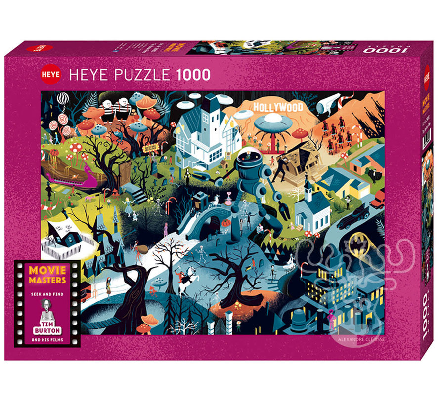 Heye Movie Masters, Tim Burton Films Puzzle 1000pcs