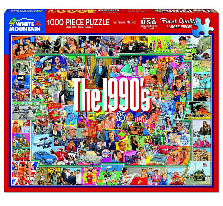 White Mountain The Nineties Puzzle 1000pcs