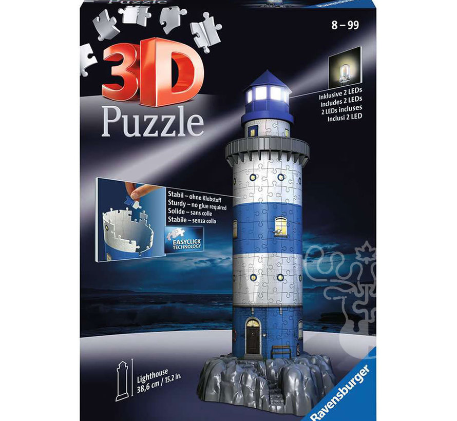 Ravensburger 3D Lighthouse Night Edition Puzzle 216pcs