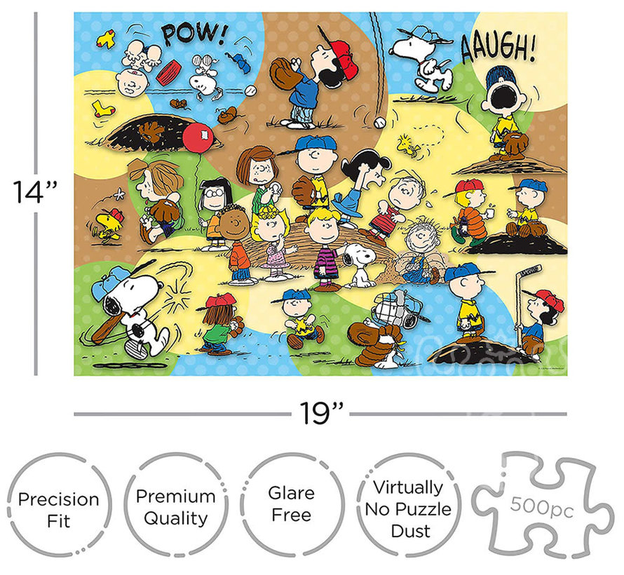 Aquarius Peanuts Baseball Puzzle 500pcs