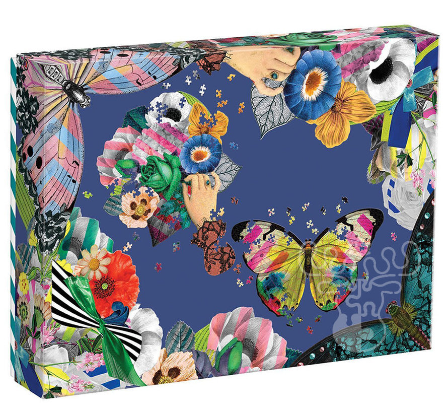 Galison Christian Lacroix Heritage Collection Frivolités Set of Two Shaped Jigsaw Puzzles 850pcs