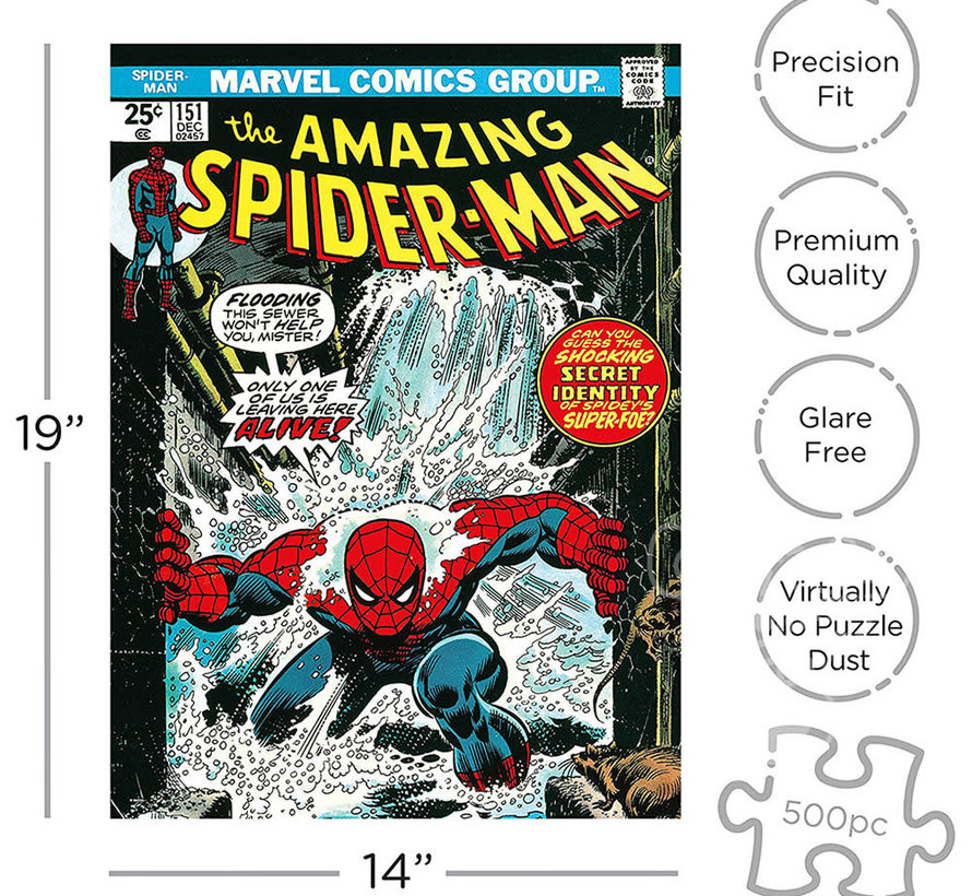 Aquarius Marvel The Amazing Spider-Man Cover Puzzle 500pcs