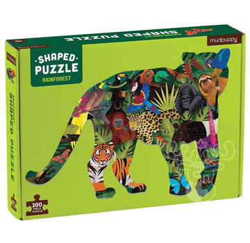 Mudpuppy Mudpuppy Rainforest Shaped Puzzle 300pcs