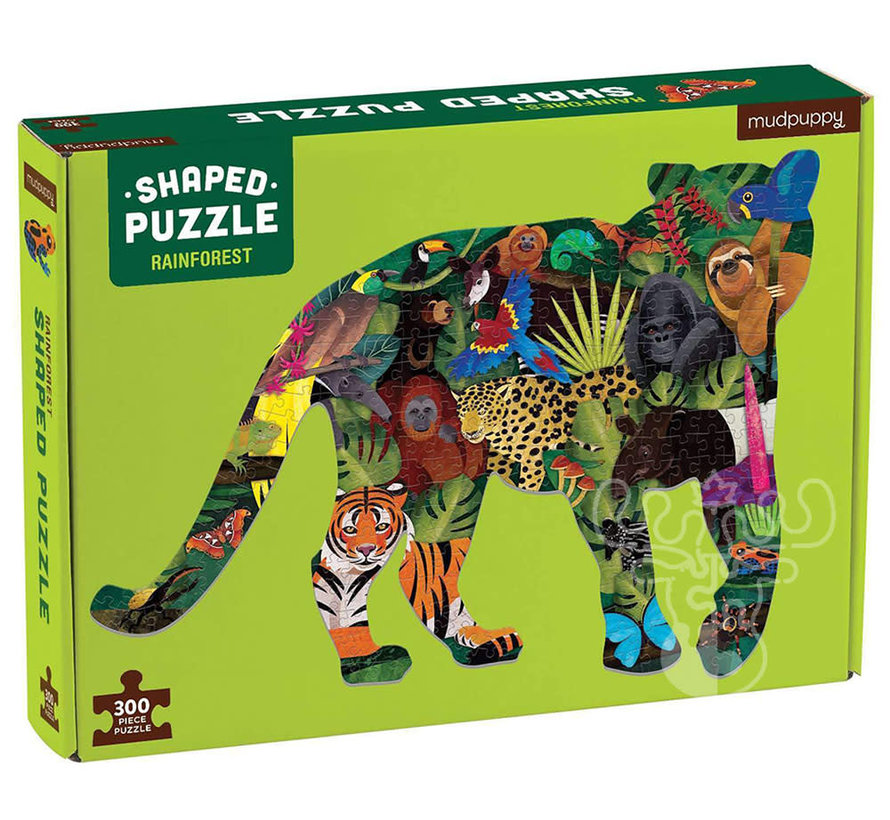 Mudpuppy Rainforest Shaped Puzzle 300pcs