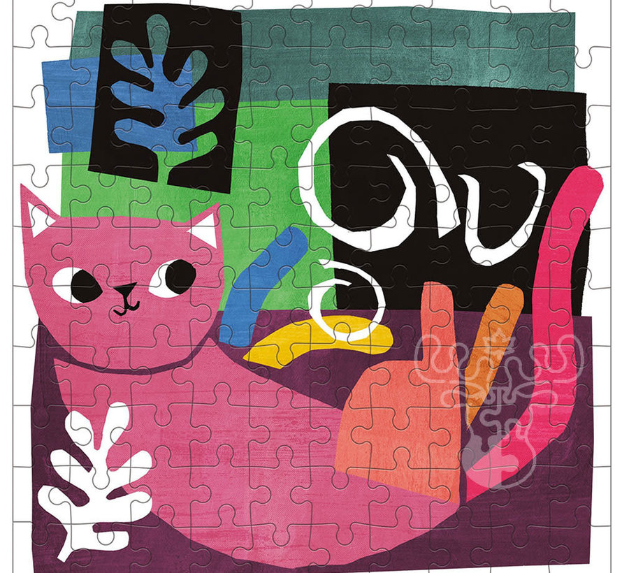 Mudpuppy Henri Catisse Artsy Cats Puzzle Tin 100pcs