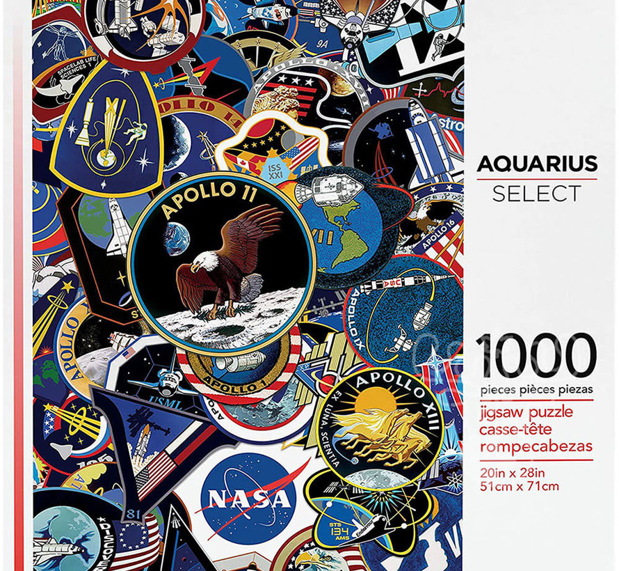Aquarius NASA Mission Patches Puzzle 1000pcs