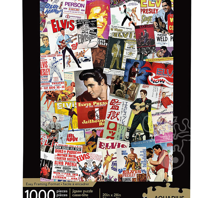 Aquarius Elvis - Movie Poster Collage Puzzle 1000pcs