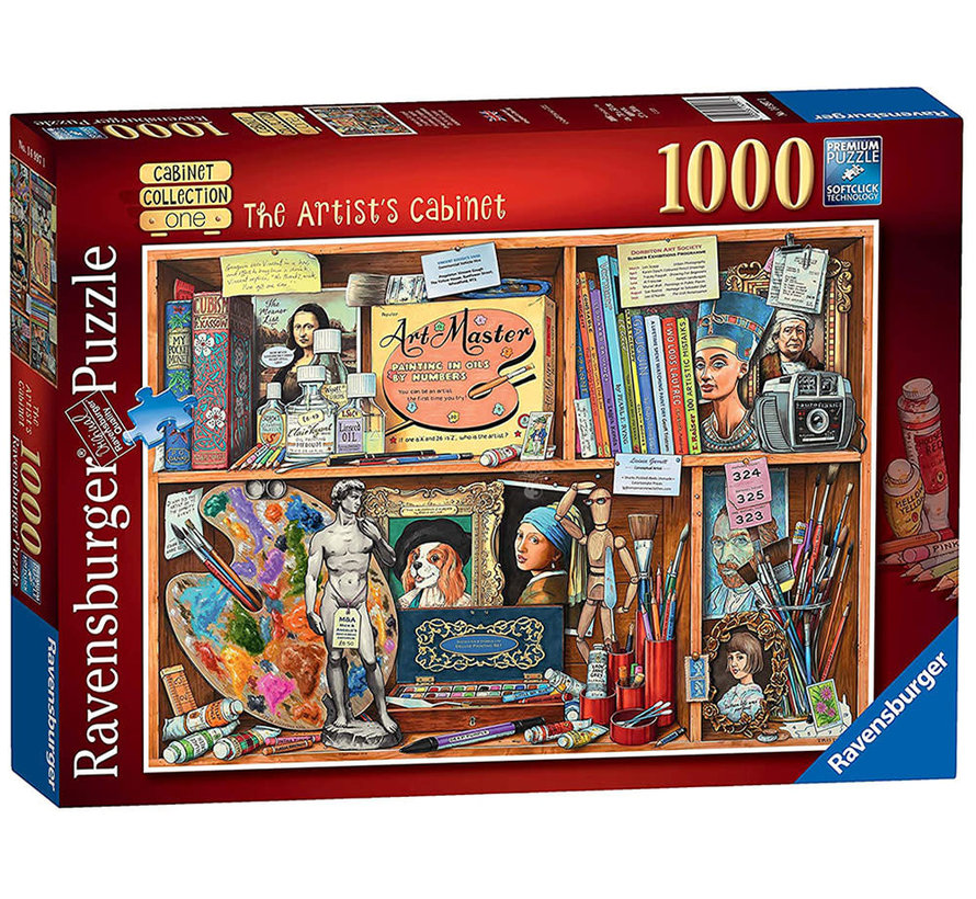 Ravensburger The Artist's Cabinet Puzzle 1000pcs RETIRED