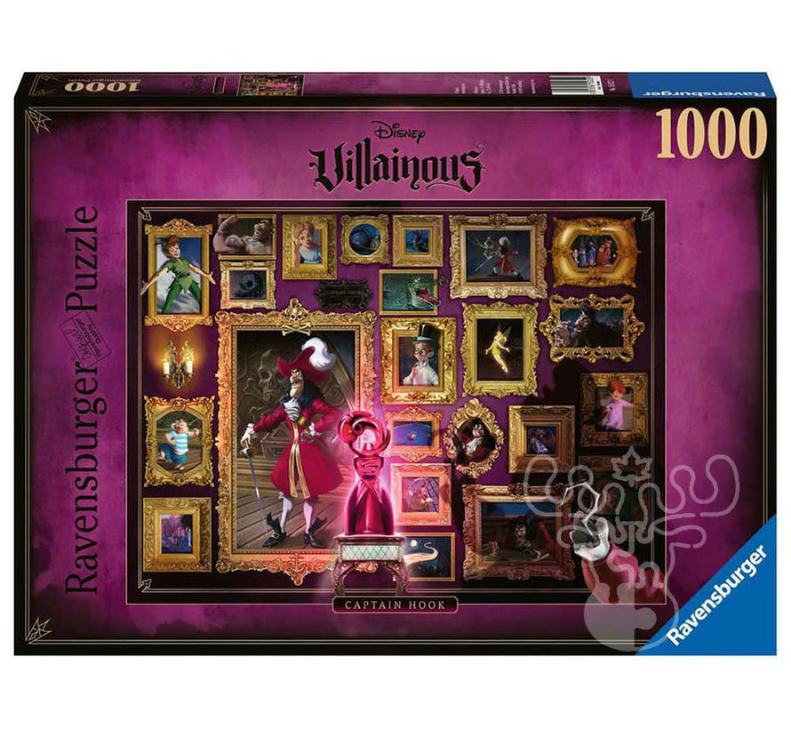FINAL SALE Ravensburger Disney Villainous: Captain Hook Puzzle 1000pcs
