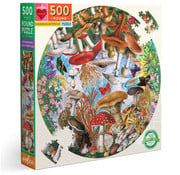 EeBoo FINAL SALE eeBoo Mushrooms and Butterflies Round Puzzle 500pcs