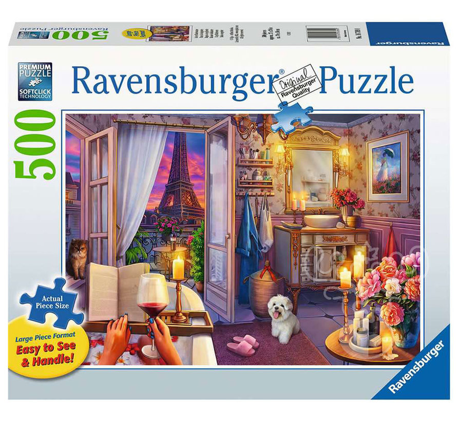 Ravensburger Cozy Bathroom Large Format Puzzle 500pcs
