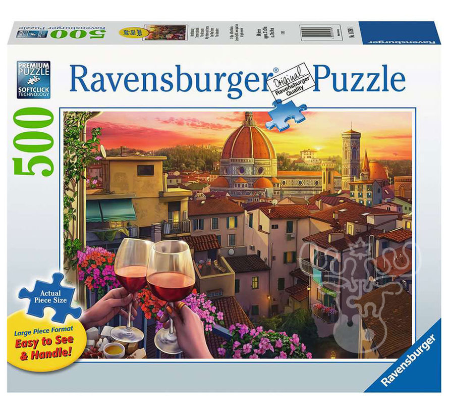 Ravensburger Cozy Wine Terrace Large Format Puzzle 500pcs