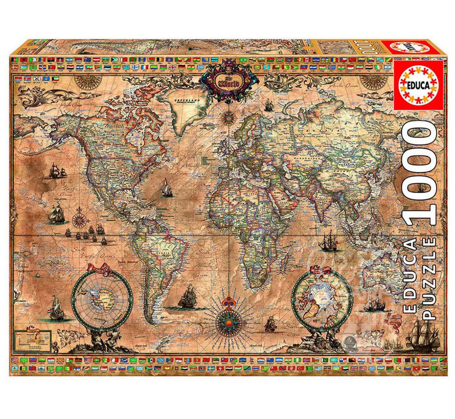 Educa Ancient World Map Puzzle 1000pcs