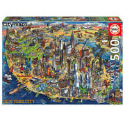 Educa Borras Educa New York City Map Puzzle 500pcs