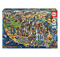 Educa New York City Map Puzzle 500pcs