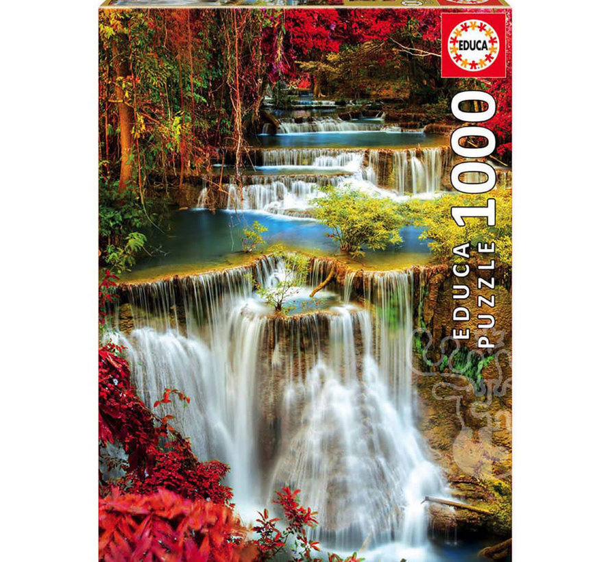Educa Waterfall in Deep Forest Puzzle 1000pcs