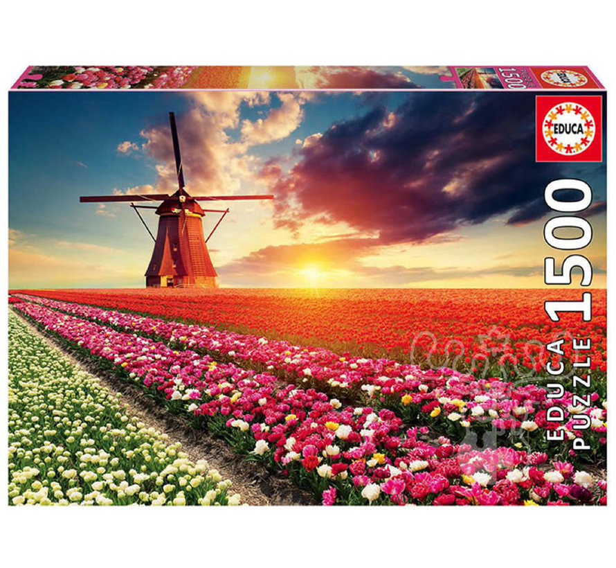 Educa Tulips Landscape Puzzle 1500pcs