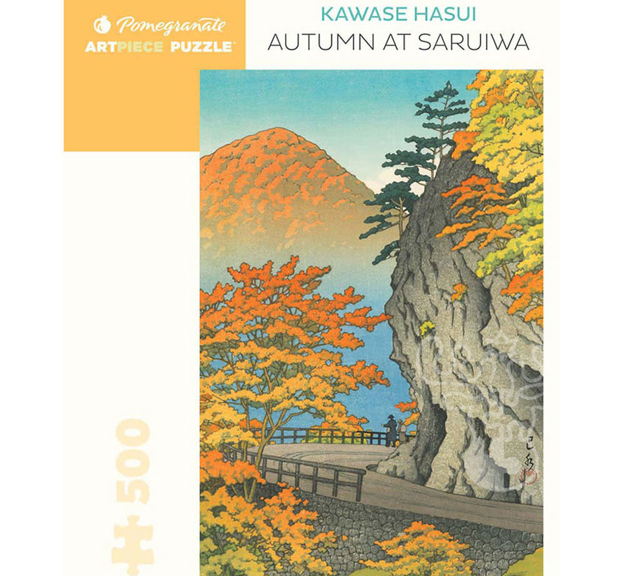 Pomegranate Hasui, Kawase: Autumn at Saruiwa Puzzle 500pcs