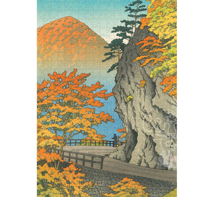 Pomegranate Hasui, Kawase: Autumn at Saruiwa Puzzle 500pcs