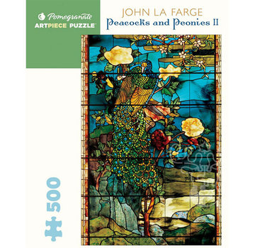Pomegranate Pomegranate La Farge, John: Peacocks and Peonies II Puzzle 500pcs