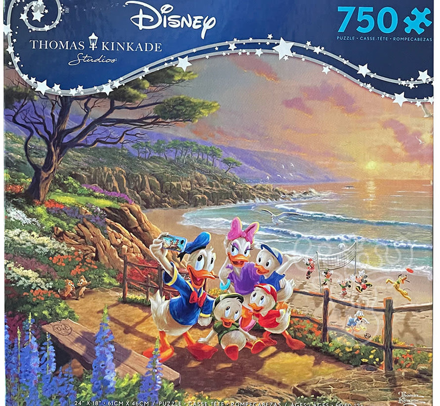 Ceaco Thomas Kinkade Disney Donald Duck, Daisy and the Kids Puzzle 750pcs