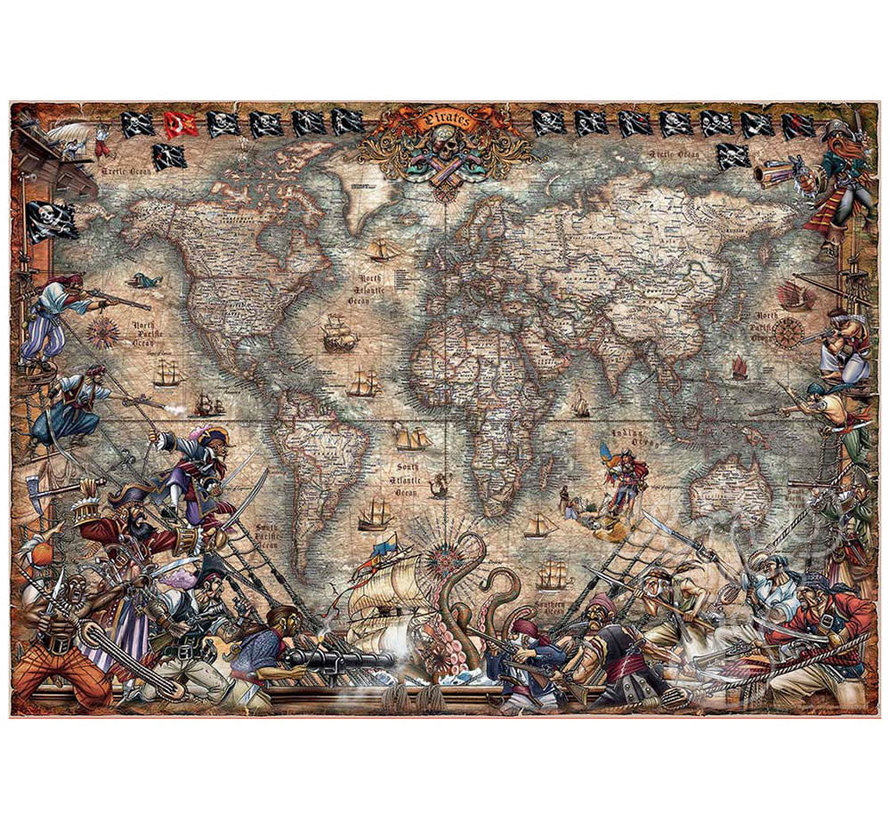 Educa Pirates Map Puzzle 2000pcs