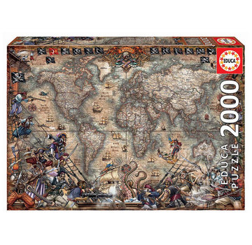 Educa Borras Educa Pirates Map Puzzle 2000pcs