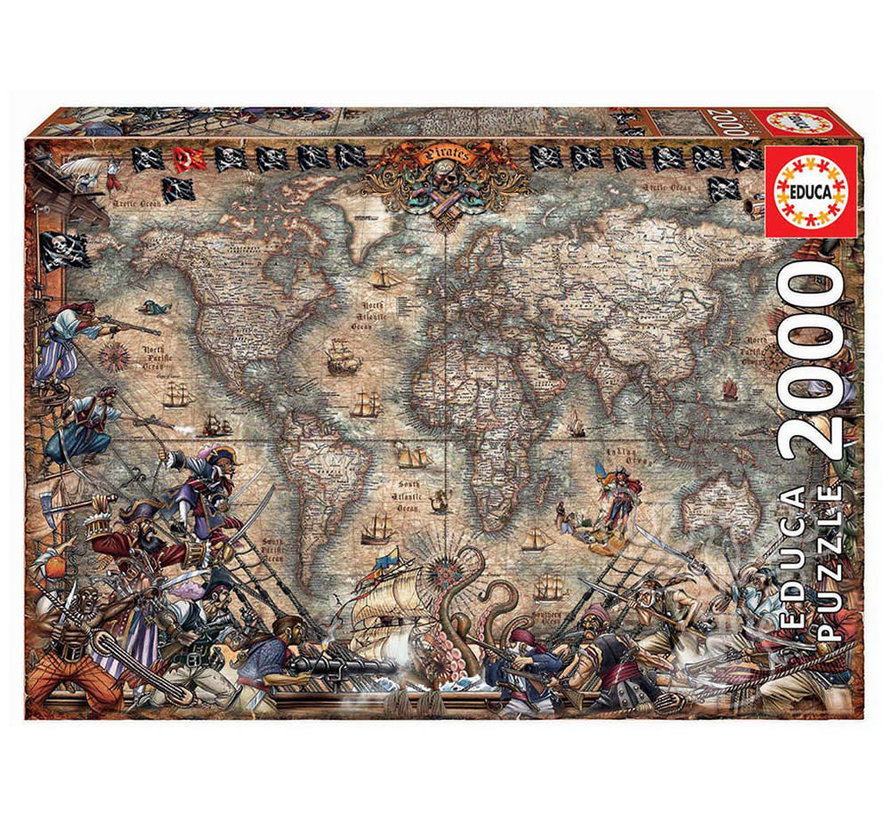 Educa Pirates Map Puzzle 2000pcs