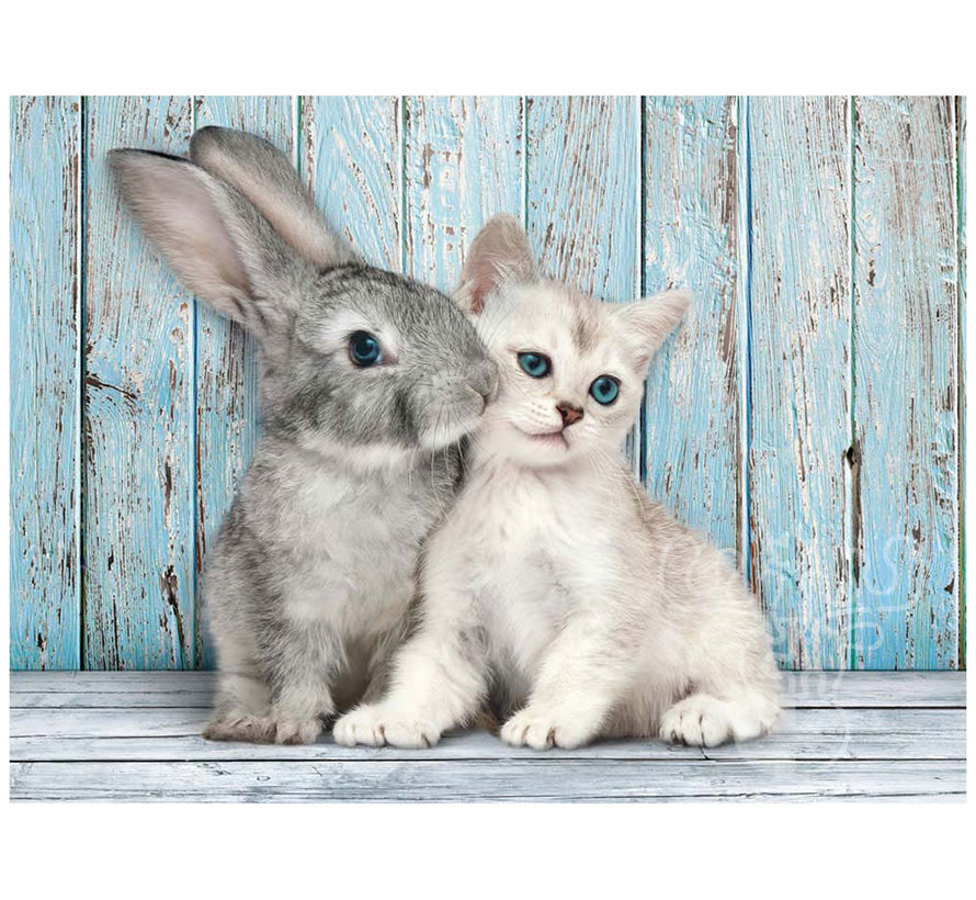 Clementoni Cat & Bunny Puzzle 500pcs - ORIGINAL BOX SIZE