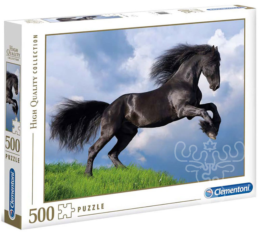 Clementoni Fresian Black Horse Puzzle 500pcs