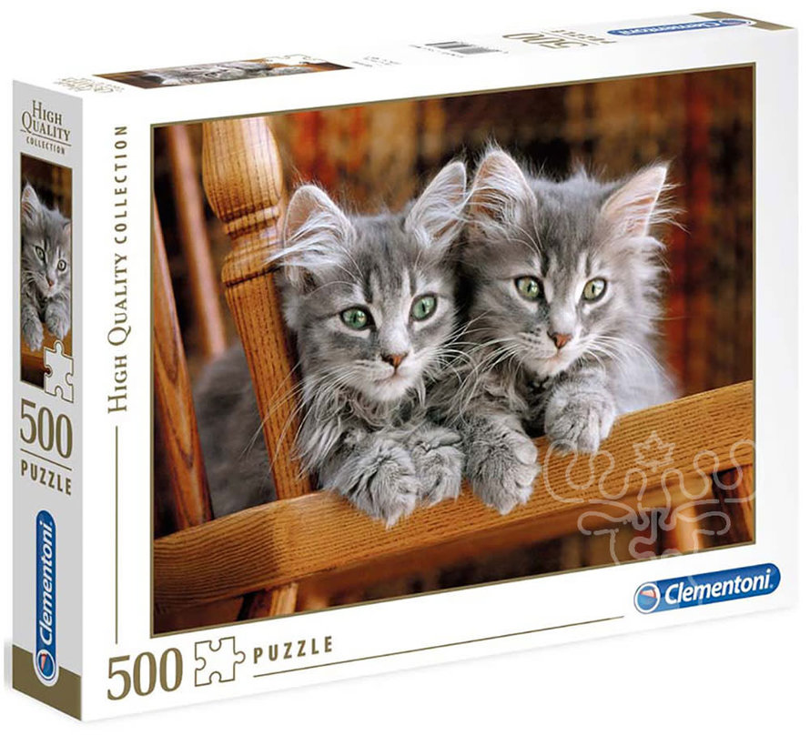FINAL SALE Clementoni Kittens Puzzle 500pcs - ORIGINAL BOX SIZE