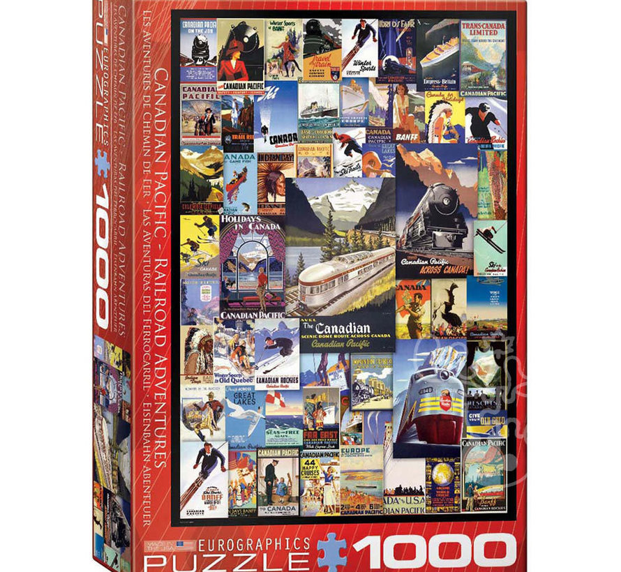 Eurographics Vintage: Canadian Pacific Railroad Adventures Puzzle 1000pcs