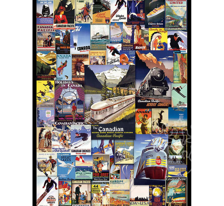 Eurographics Vintage: Canadian Pacific Railroad Adventures Puzzle 1000pcs