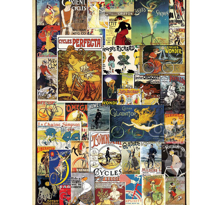 Eurographics Vintage: Vintage Bicycle Posters Puzzle 1000pcs