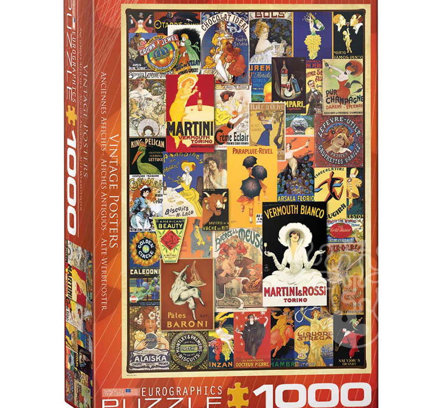 Eurographics Vintage Variety Posters Puzzle 1000pcs