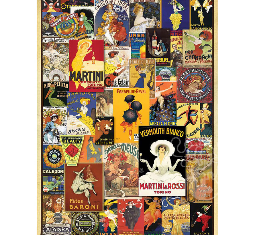 Eurographics Vintage: Vintage Posters Puzzle 1000pcs